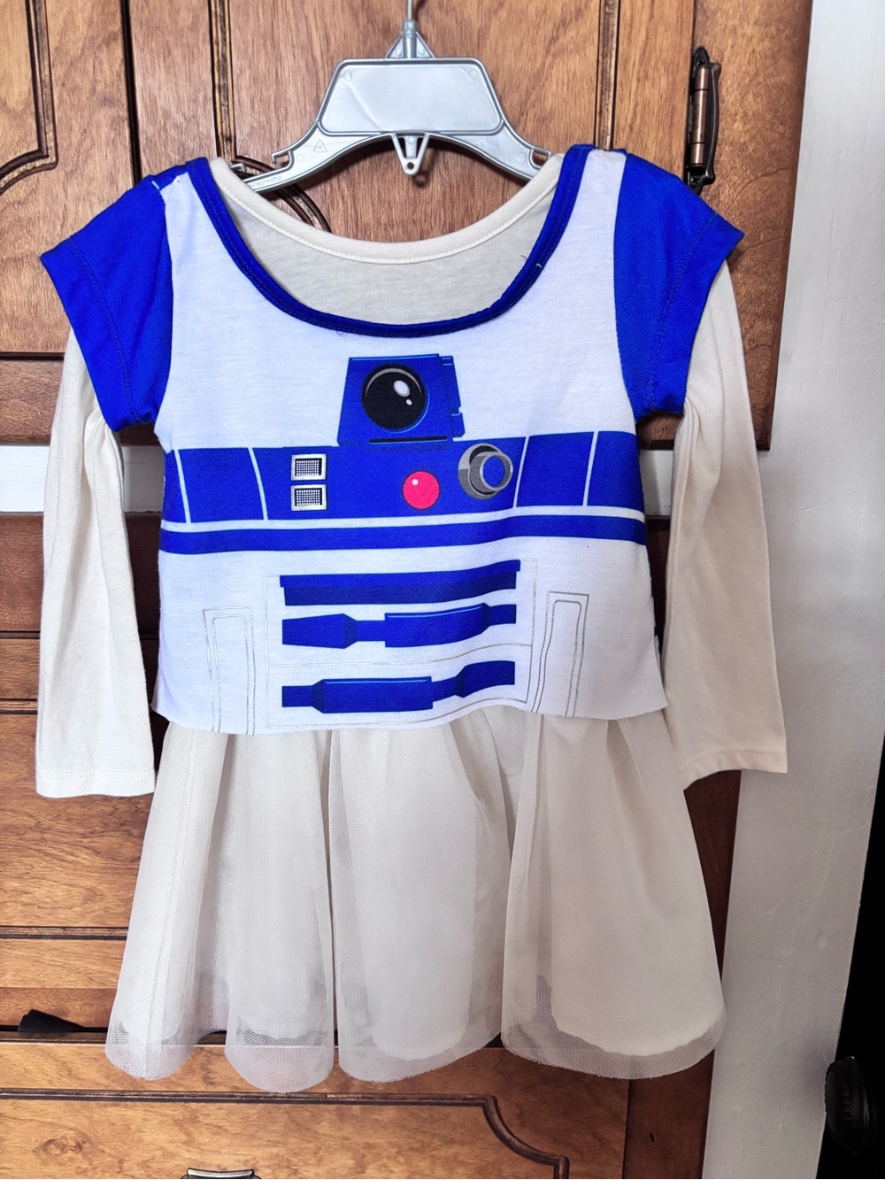 Old Navy Blue and Cream R2-D2 Style Girls Costume Dress